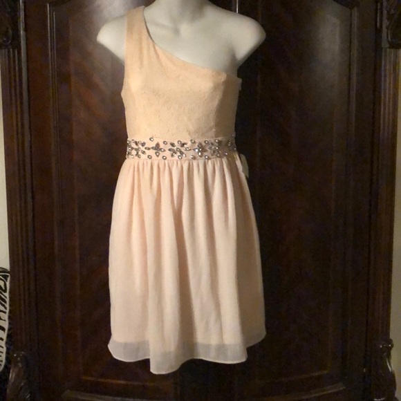 Cute One-Shoulder Cocktail Dress - Picture 1 of 8